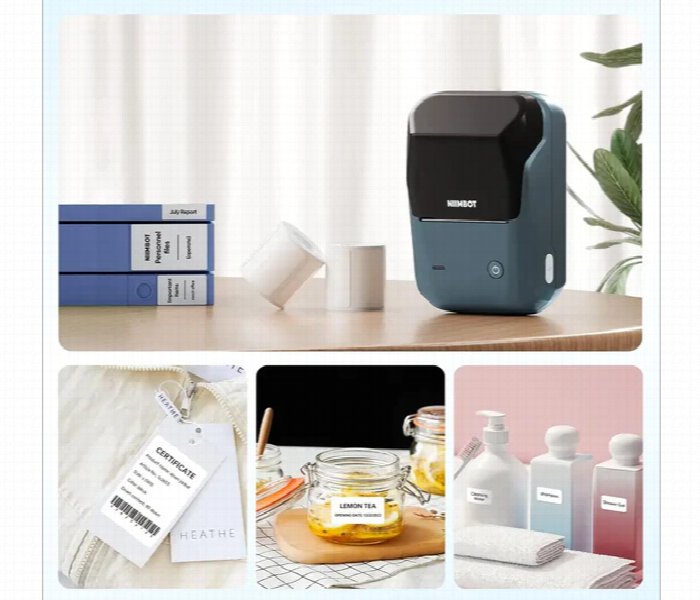 Niimbot B1 Portable Bluetooth Label Printer Inkless 1500Mah - Zoom Image 2