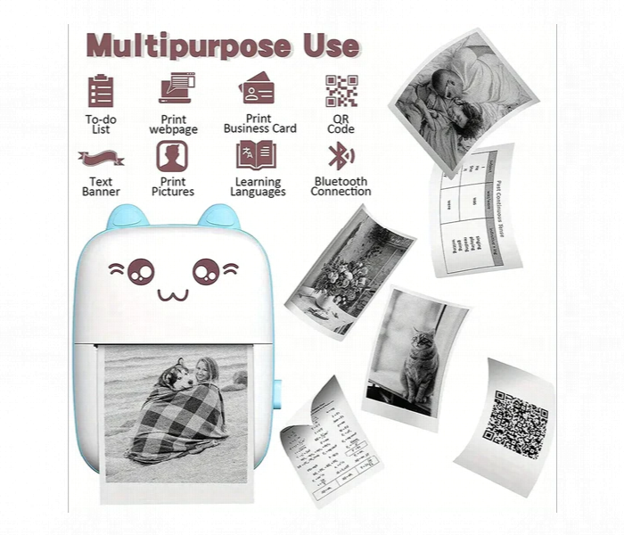 Portable Inkless Bluetooth Mini Pocket Wireless Thermal Printer - Zoom Image 4