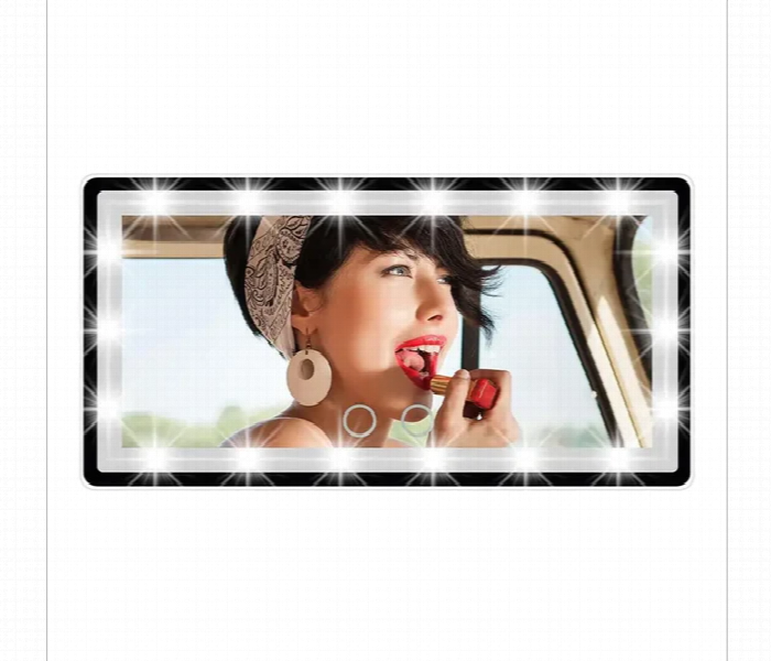 Car Vanity Rechargeable Led Light Mirror With Touch Control - Zoom Image 1