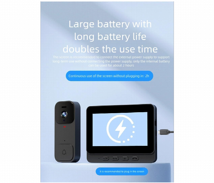 X7 Intelligent Visual Doorbell Hd Wireless Intercom - Zoom Image 2