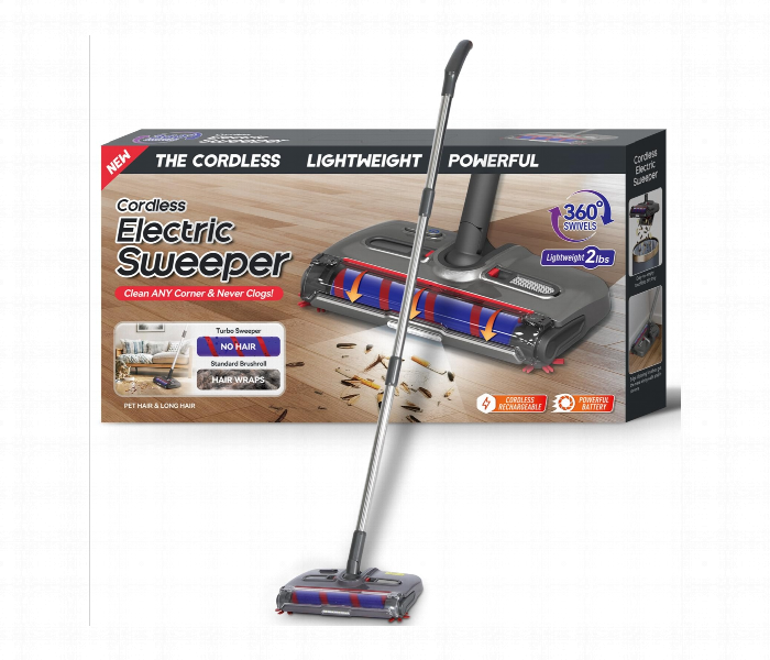 Cordless Electric Sweeper Rechargeable Cleaning Device - Zoom Image 1