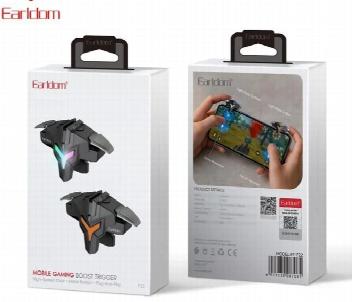 F22 Mobile Gaming Boost Trigger With Led Lights - Zoom Image 4