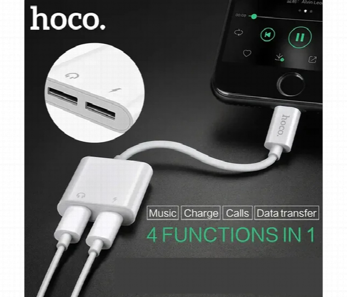 Hoco Dual Ip Digital Audio Converter Adapter - Zoom Image 2