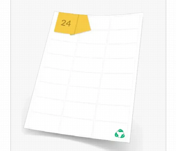 Formtec Gs 1024 A4 Labels 24 Labels Per Sheet 100 Sheets - Zoom Image 4