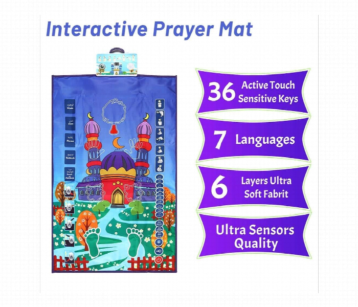 Educational Prayer Mat Interactive Learning Mat - Zoom Image 4