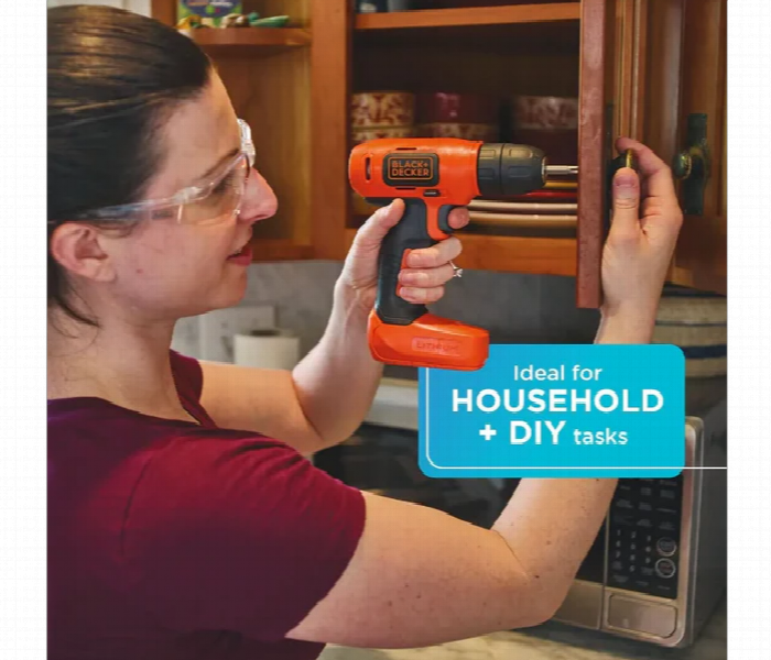 Black And Decker Bdcd8 B5 7.2V Cordless Drill Driver - Zoom Image 4