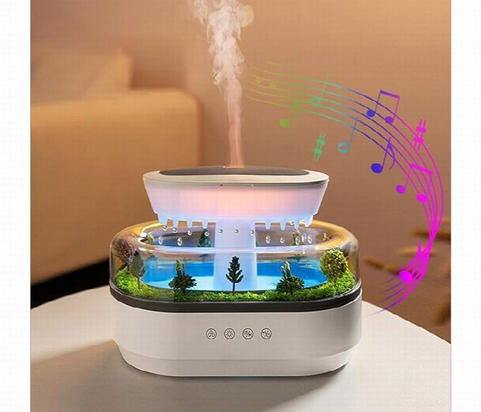 Raindrop Aroma Diffuser 286 Led Mist Humidifier - Zoom Image 1