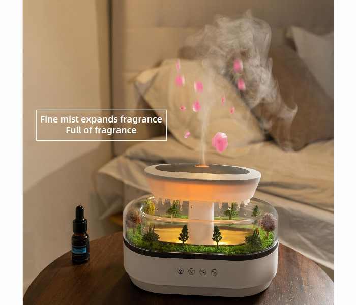 Raindrop Aroma Diffuser 286 Led Mist Humidifier - Zoom Image 4