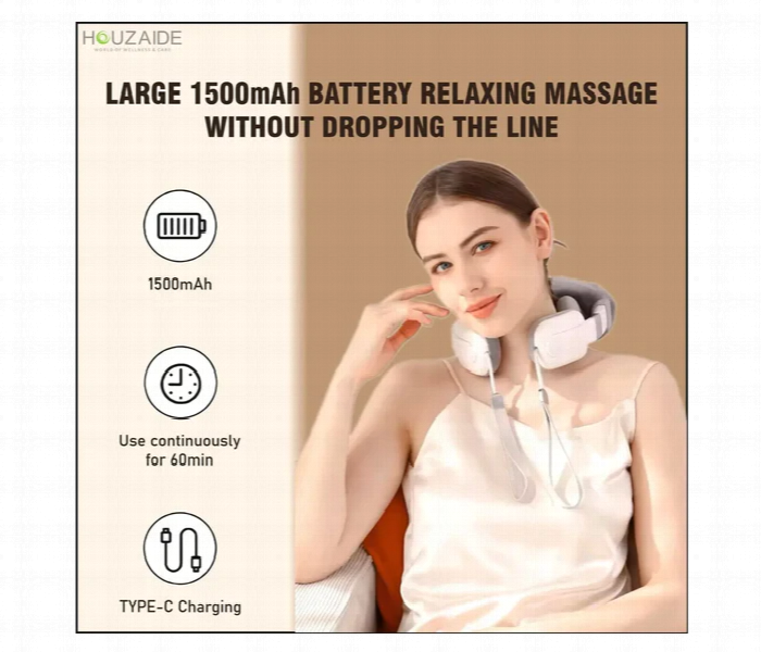 Generic Neck Shoulder Massager 6D Type C Rechargeable - Zoom Image 5