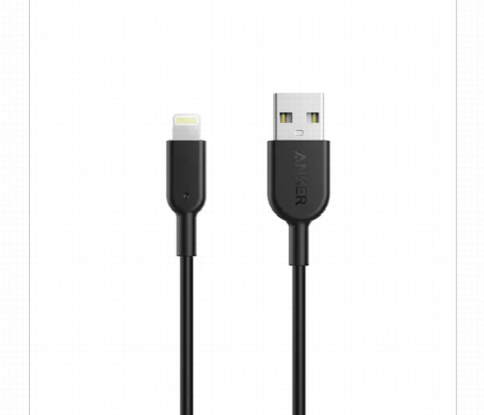 Anker Powerline Ii Lightning Cable 3Ft Black - Zoom Image 1