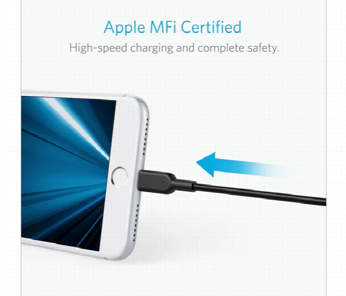 Anker Powerline Ii Lightning Cable 3Ft Black - Zoom Image 5