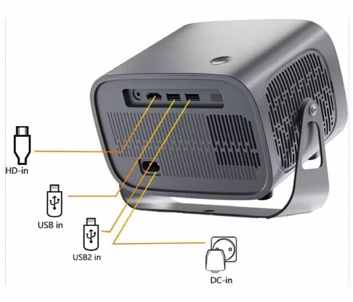 Smartbarry Ht12 4K Hdr Android Wifi Projector - Zoom Image 2
