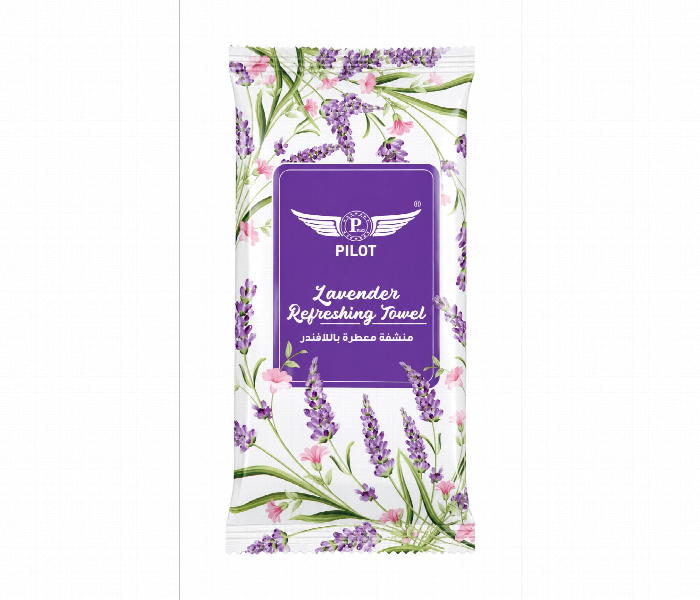 Pilot Refreshing Wet Towel Lavender 25Pcs - Zoom Image