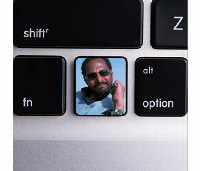 3D Metal Ctrl Sticker Funny Keyboard Key Design - Zoom Image 3