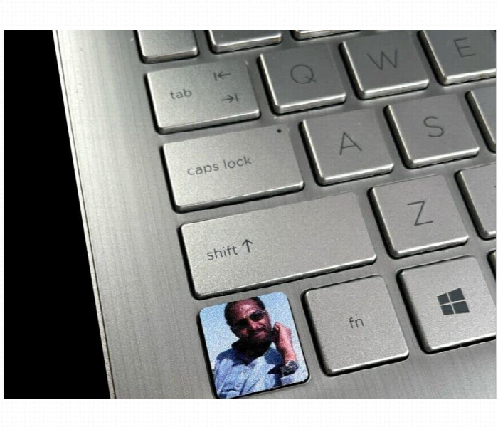 3D Metal Ctrl Sticker Funny Keyboard Key Design - Zoom Image 2