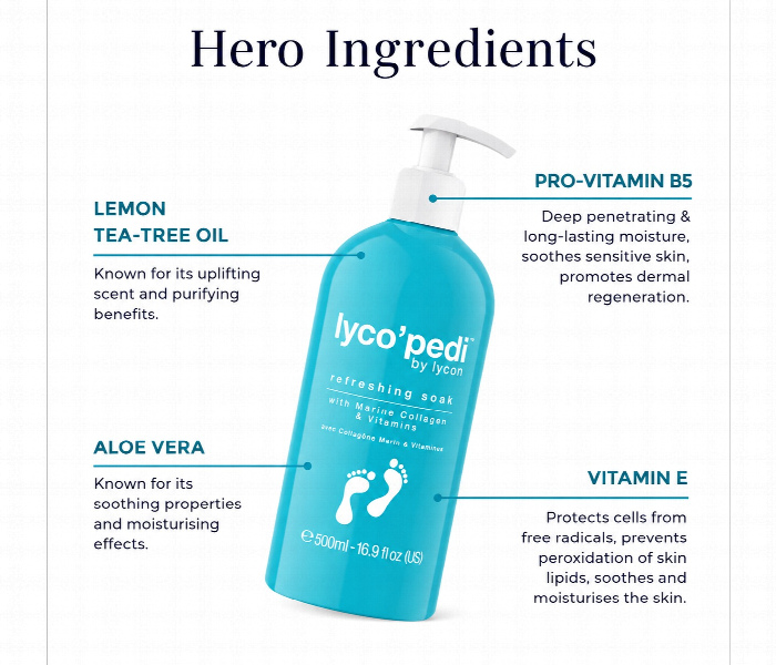 Lycon Lyco Pedi Refreshing Soak 500Ml - Zoom Image 2