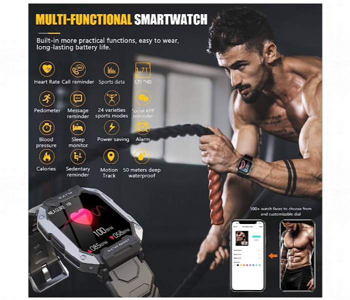 Js11 Pro Max Multifunction Bluetooth Smartwatch With 2 Straps - Zoom Image 3