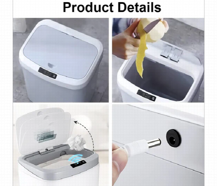 Smart Motion Sensor Trash Can 17.5L Usb Rechargeable - Zoom Image 7