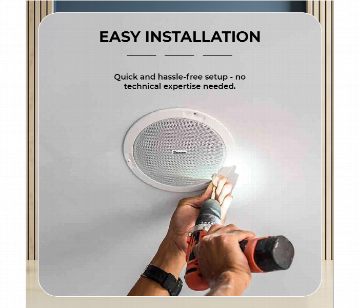 Secuview 25W Pa Ceiling Speaker Sv Cht825W High Performance Audio Solution - Zoom Image 5