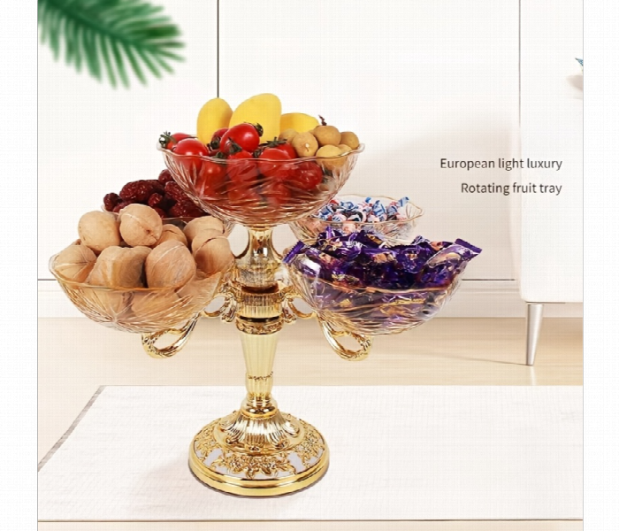 Ornamental Fruit And Snack Serving Plate - Zoom Image