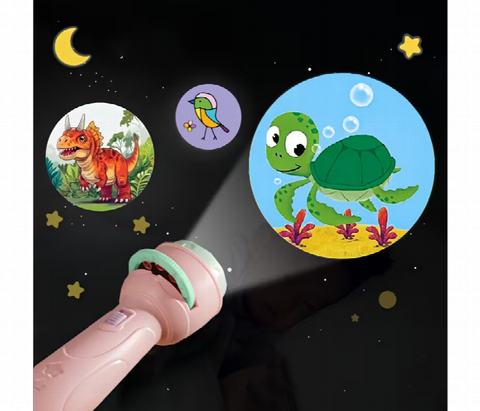 Kids Projector Flashlight Toy Featuring A Projection Function For Educational Learning And Playtime - Zoom Image 4