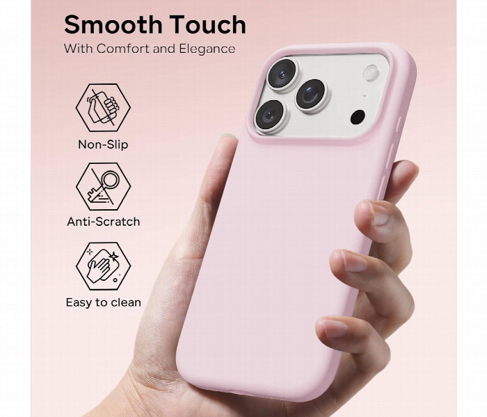 Iphone 17 Pro Silicone Magsafe Case Pink Soft Touch - Zoom Image 2
