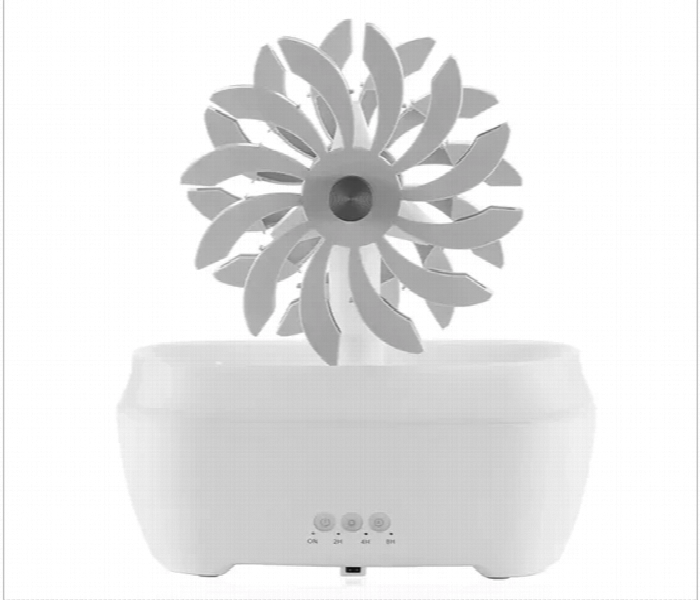 Windmill Aroma Diffuser With Remote Led Light White - Zoom Image 3