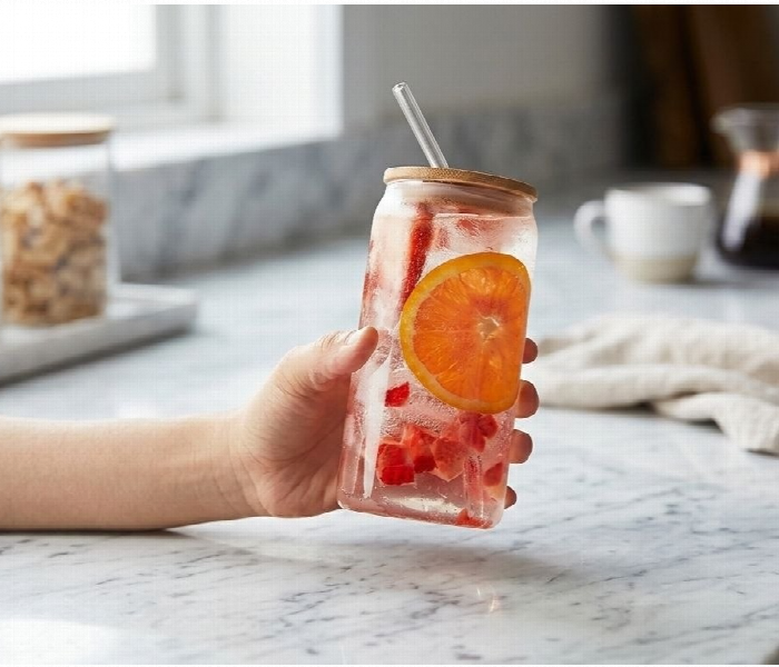The Practical Elegance Cup With Lid And Straw - Zoom Image