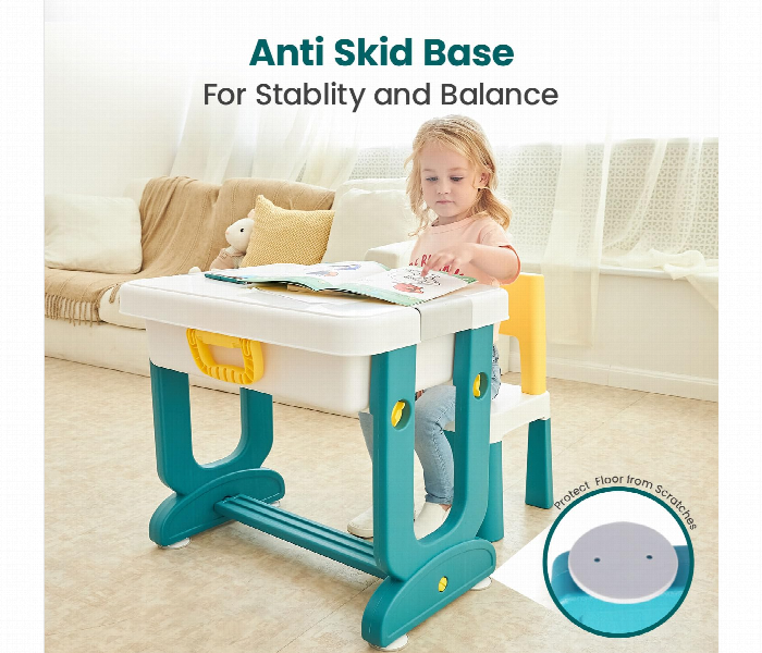 Building Blocks Table With Stool Creative Kids Play Set - Zoom Image 4