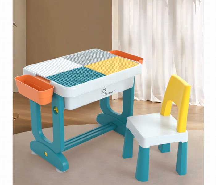 Building Blocks Table With Stool Creative Kids Play Set - Zoom Image 3