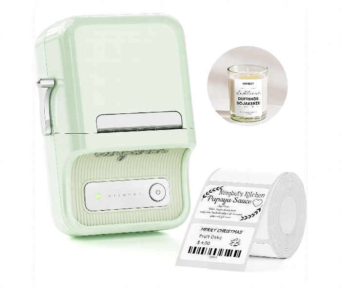 Niimbot B21 Label Maker Bluetooth Thermal Printer  Mint Green - Zoom Image 1