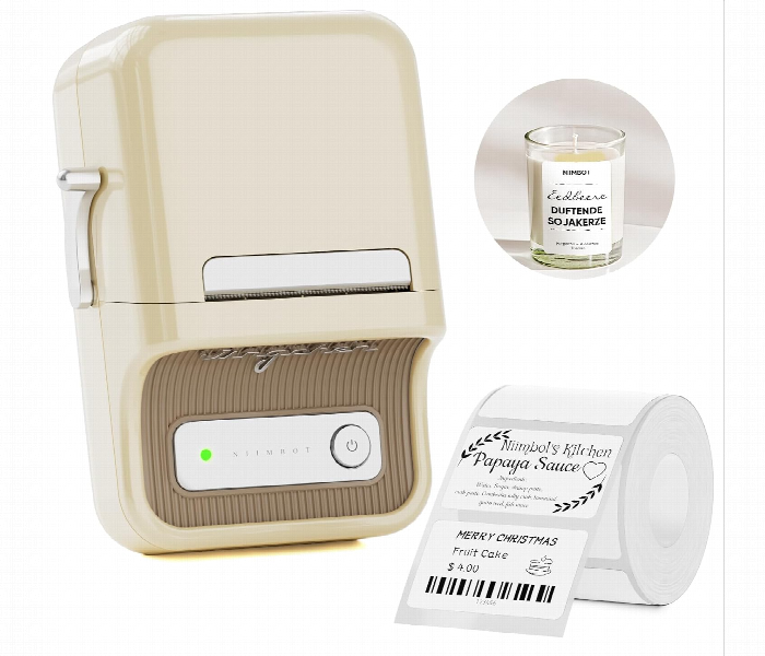 Niimbot B21 Label Maker Bluetooth Thermal Printer  Biege - Zoom Image 1