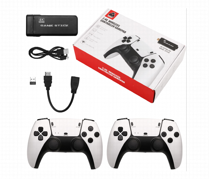 Game Stick 4K Hdmi Video Console With 2 Wireless Controllers - Zoom Image