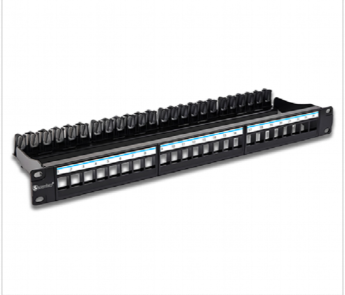 Secuview 1U Blank Patch Panel 24 Port Sv Pp2124S Plastic And Metal Frame Patch Panel - Zoom Image 1