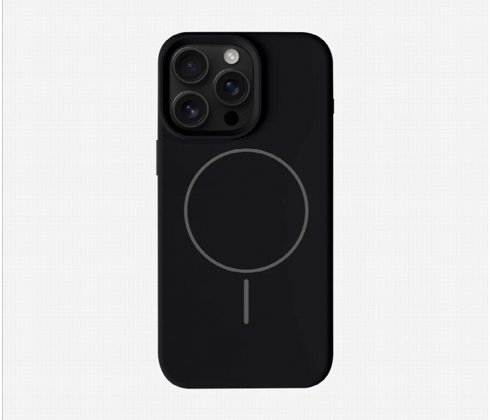 Iphone 16 Pro Max Silicone Magsafe Case Black - Zoom Image