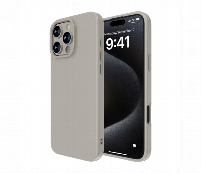 Iphone 16 Pro Max Silicone Case Natural Titanium - Zoom Image