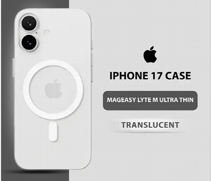 Mageasy Lyte M Ultra Thin .70Mm Case For Iphone 17 Translucent - Zoom Image 1