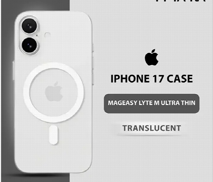 Mageasy Lyte M Ultra Thin Case For Iphone 17 Translucent - Zoom Image 1