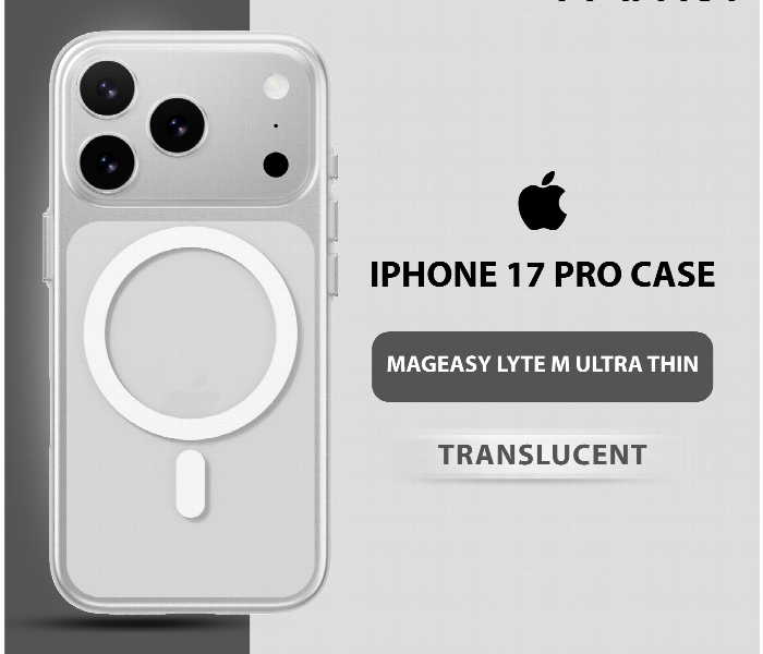 Mageasy Lyte M Ultra Thin Case For Iphone 17 Pro Translucent - Zoom Image 1