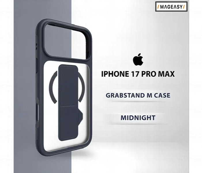 Mageasy Grabstand M Case For Iphone 17 Pro Max Midnight - Zoom Image 1