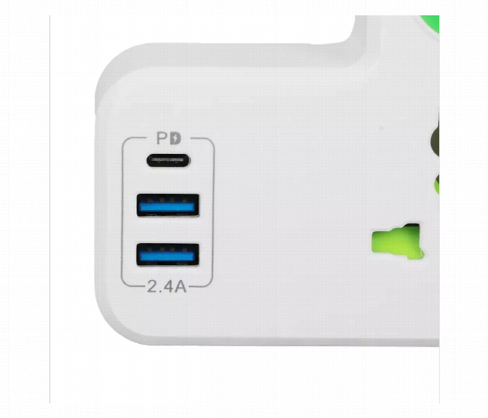 Universal Power Socket Adapter With Multi Port Design - Zoom Image 3