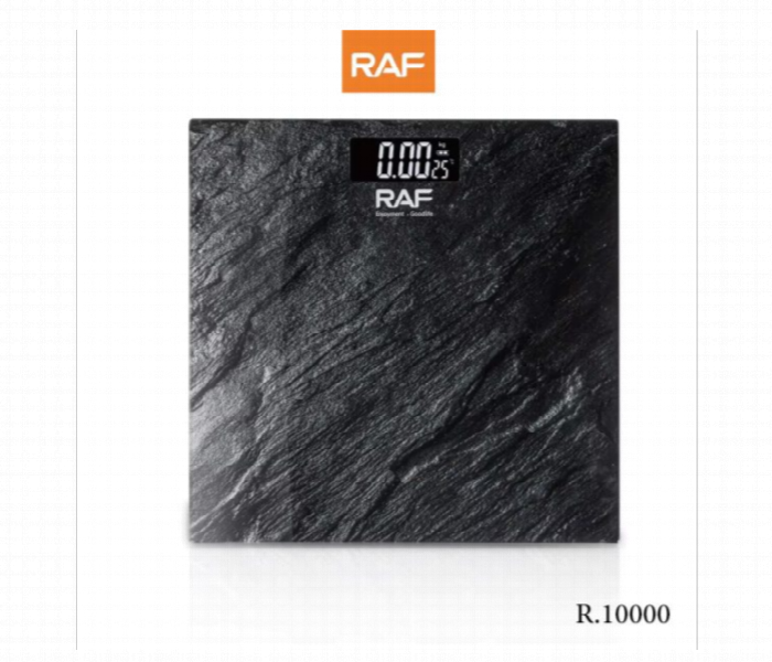 Raf Digital Bathroom Scale With Lcd Display Black Marble - Zoom Image 1