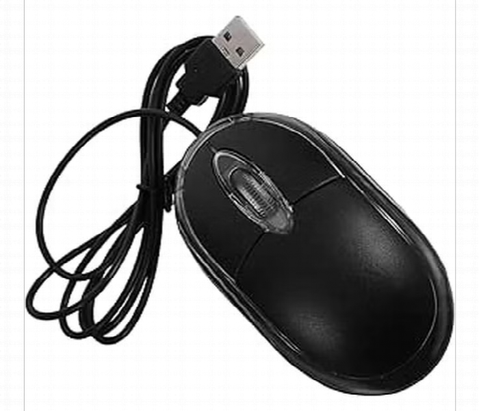 Wired Usb Optical Mouse Compact Plug And Play Design - Zoom Image 1