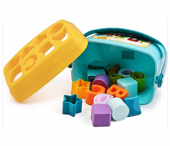 Kids Rocket Shape Cube Block Bucket Educational Toy Set - Zoom Image 3