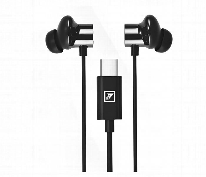 One Side Type C Wired Earphone With Mic And Inline Control - Zoom Image 1
