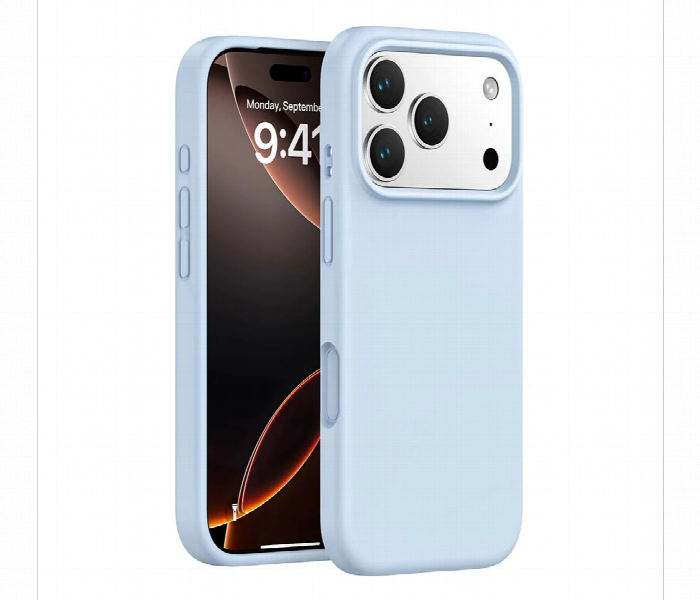 Iphone 17 Pro Silicone Protective Cover Light Blue Case - Zoom Image