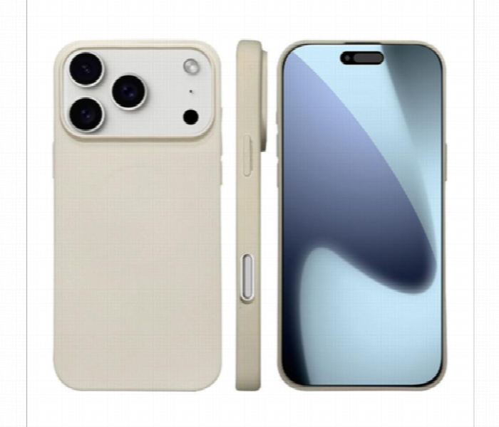 Iphone 17 Pro Silicone Protective Cover Beige Case - Zoom Image