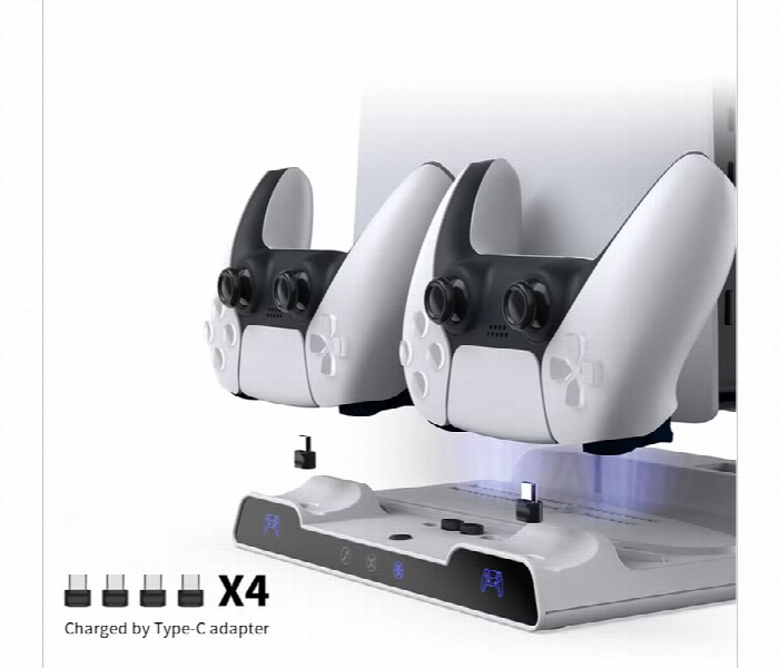 Dobe Ps5 Multi Functional Cooling Dock Dual Controller Charge - Zoom Image 2