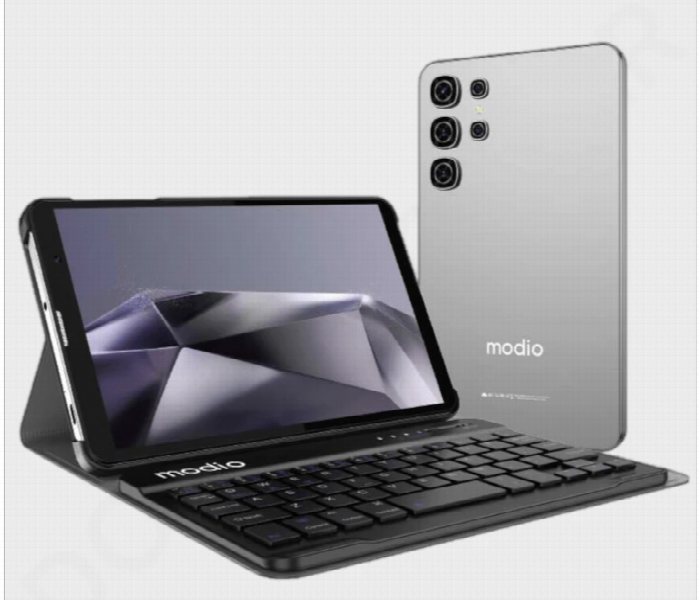 Modio M798 Tablet 7 Inch Dual Sim With Keyboard Bundle Grey - Zoom Image 1