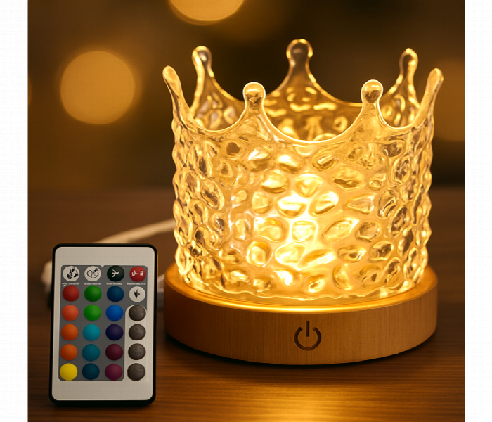 Usb Dynamic Water Pattern Led Light No.18849 Crown Lamp - Zoom Image